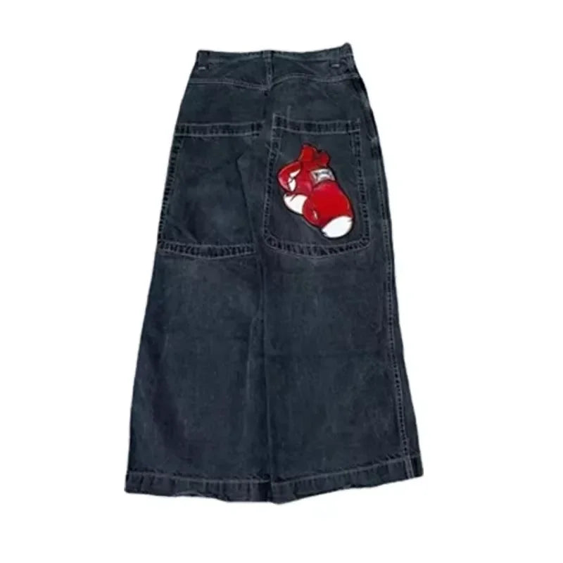 Y2K Dark Blue Baggy Jeans