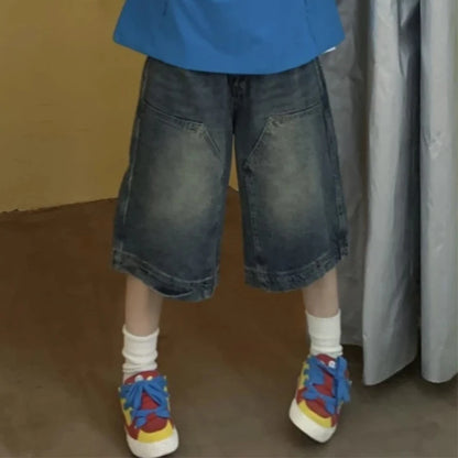 Y2K Vintage Baggy Jean Shorts