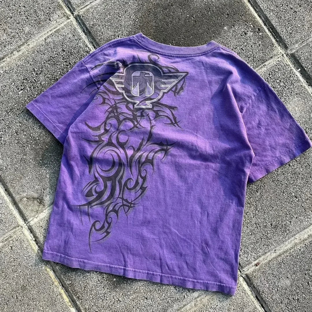 Y2k Black Tapout T-Shirt