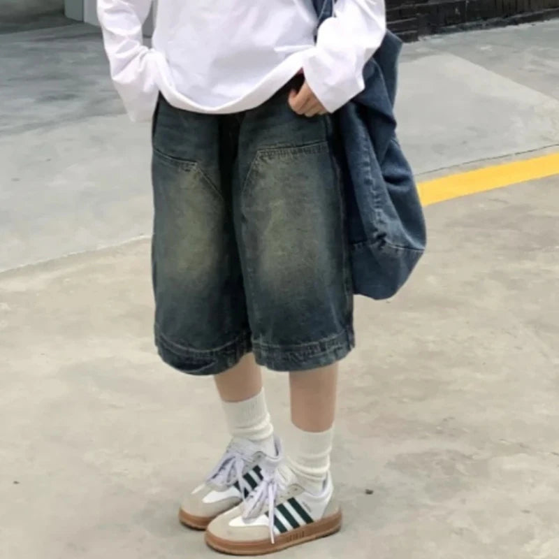 Y2K Vintage Baggy Jean Shorts