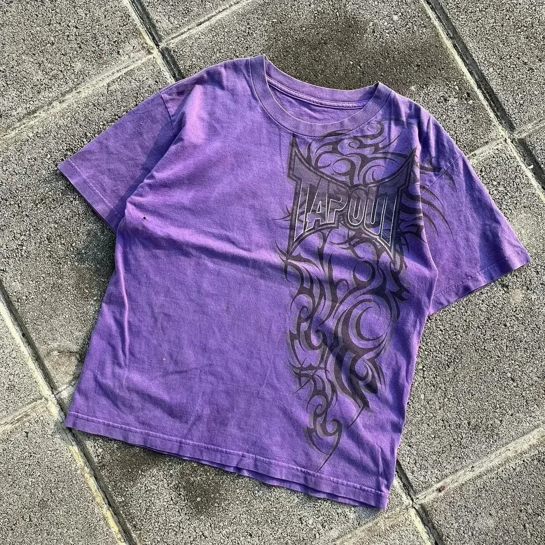 Y2k Purple Tapout T-Shirt