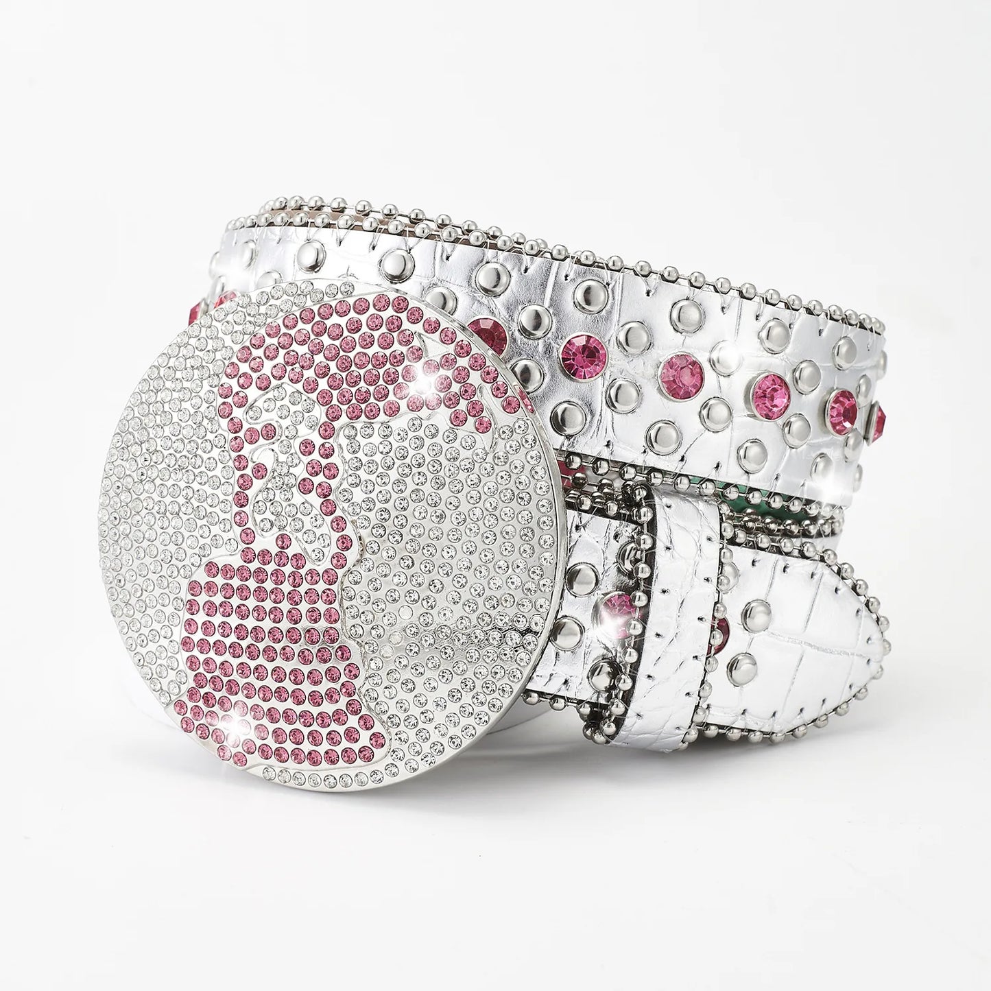 Globe Rhinestone y2k Belt