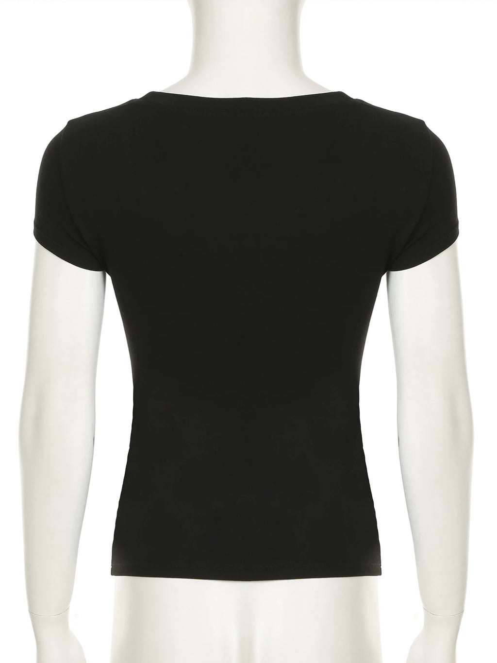 Y2K Grunge Black Heart Print T-shirt