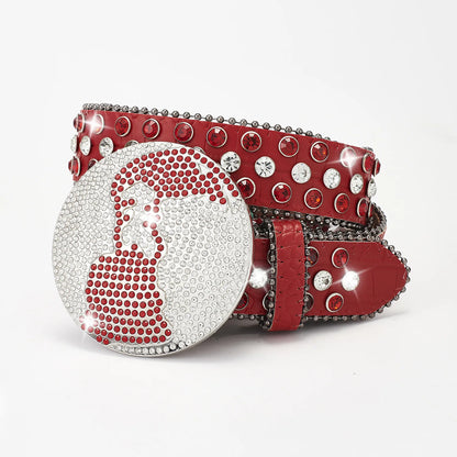 Globe Rhinestone y2k Belt