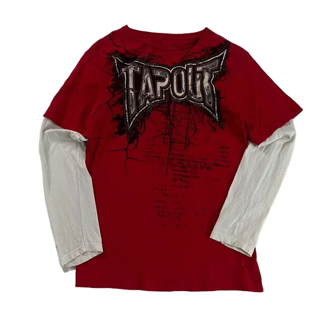 Long-sleeved Y2k Tapout T-shirt