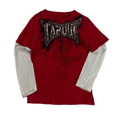 Long-sleeved Y2k Tapout T-shirt