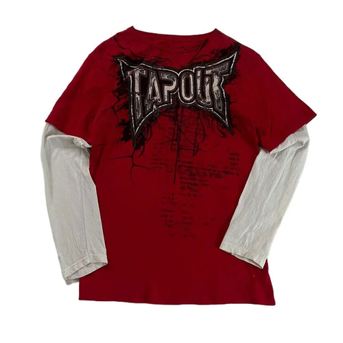 Long-sleeved Y2k Tapout T-shirt