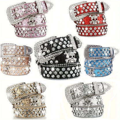 Stylish Rhinestone Y2K Belt