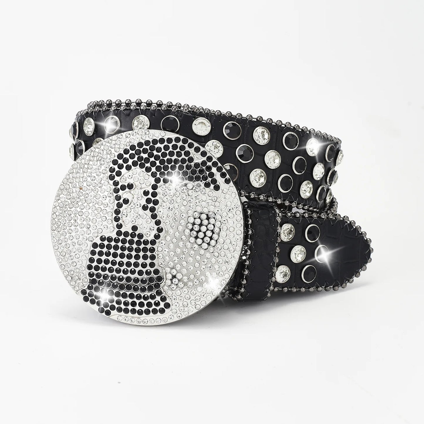 Globe Rhinestone y2k Belt