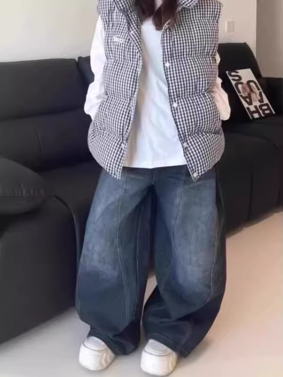 Retro American Street Style Baggy Jeans