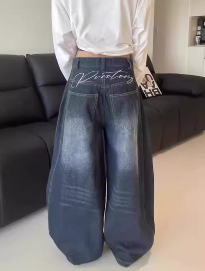 Retro American Street Style Baggy Jeans