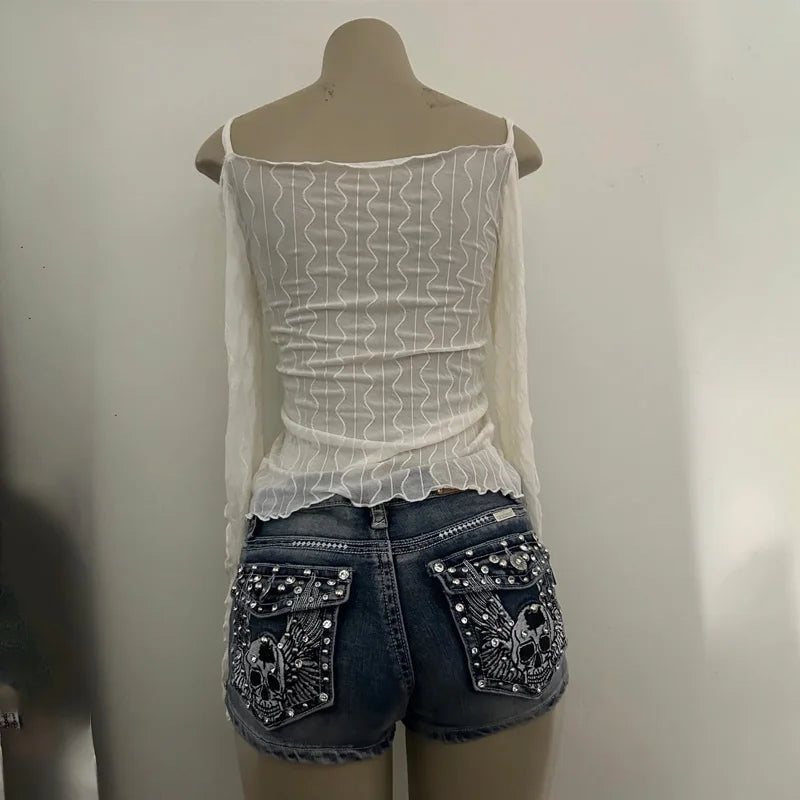 Y2K Retro Short Shorts