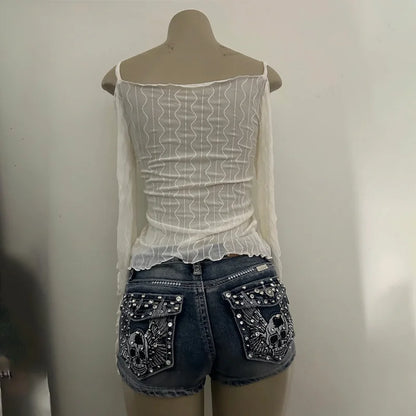 Y2K Retro Short Shorts